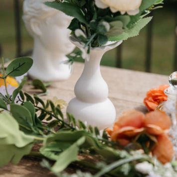 Soliflore en céramique - Capucine - 13 x 7 cm