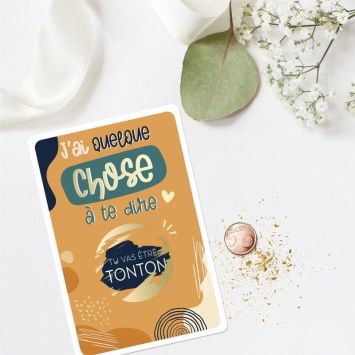 Carte à gratter Annonce - Tu vas être Tonton - Collection Annonce de Grossesse