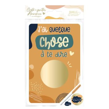 Une carte à gratter pour que le futur tonton découvre la grossesse | jourdefete.com