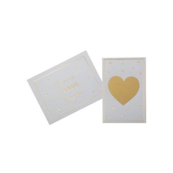 Carte à gratter avec enveloppe petit cœur