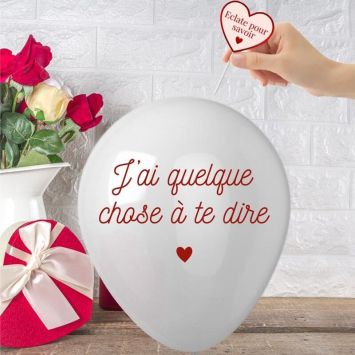 Ballon à message - Saint-Valentin - Collection Chéri Chérie