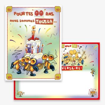 Carte d'Anniversaire Géante avec Enveloppe - "Pour tes ... ans !" | jourdefete.com