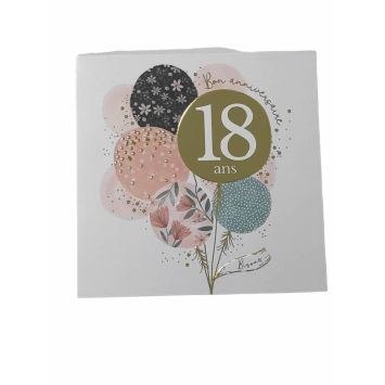 Carte de vœux - Joyeux Anniversaire - Âge au choix