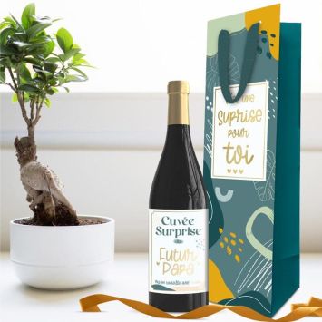 Kit Bouteille Annonce - Cuvée Surprise du Futur Papa - Collection Annonce de Grossesse