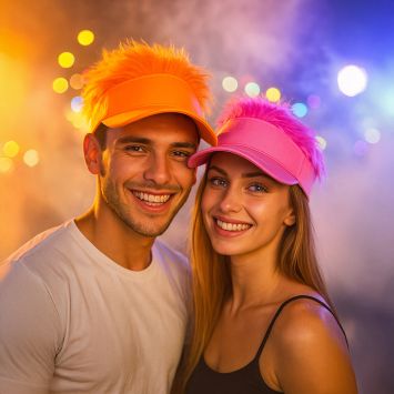 Casquette à fourrure fluo - Couleur au choix