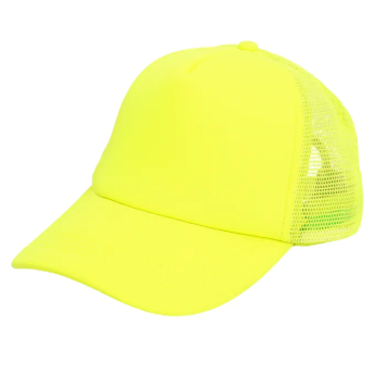 Casquette baseball jaune fluo pour soirées festives et à thème | jourdefete.com