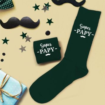 Paire de chaussettes - Super Papy - Collection Mon Papy