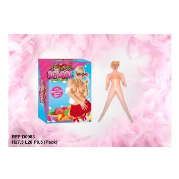 Poupée Gonflable "Angela l'Ecolière"