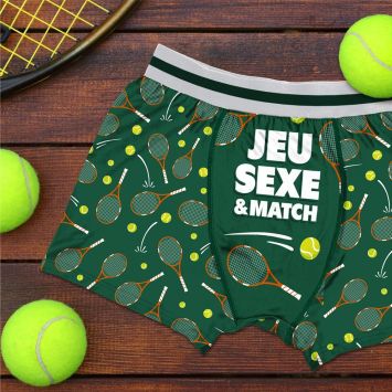 Boxer humoristique Tennis - Collection Boxer Passion - Taille au choix