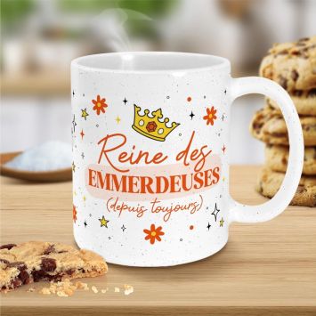 Mug à paillettes humoristique - Collection Girls Club - Modèle au choix