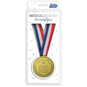 Médaille d’Or humoristique, un cadeau décalé pour soirée | jourdefete.com