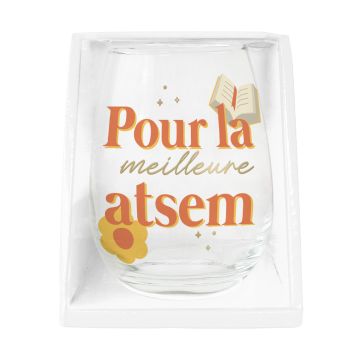 Verre rond - Collection Merci pour cette année - Modèle au choix