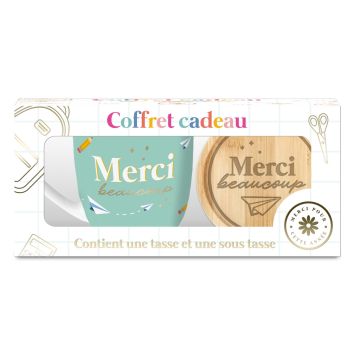 Coffret Tasse à café - Collection Merci pour cette année - Modèle au choix