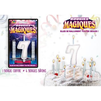 Bougies magiques – Chiffre 7