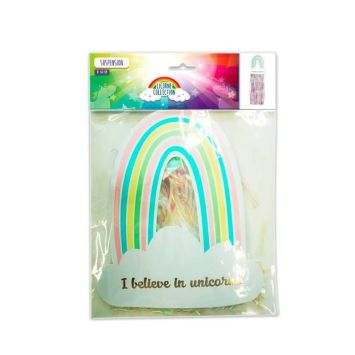 Suspension Licorne "I believe in unicorns" - Irisée