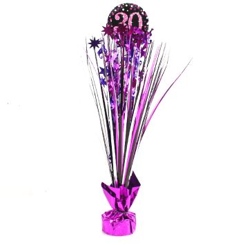 Centre de Table Palmier 30 Ans - Violet / Rose