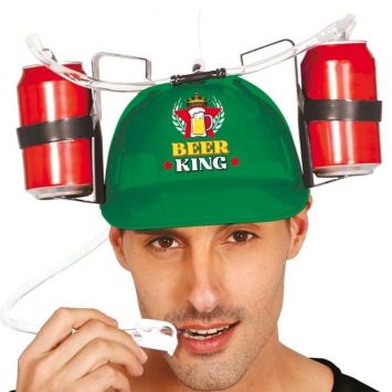 Casque apéro pour boisson - Beer King | jourdefete.com