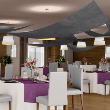 Décoration Tenture Voile Triangle de Salle