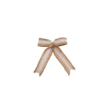 sachet de 4 nœuds dentelle et jute | jourdefete.com