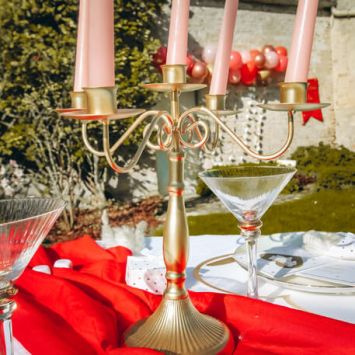 Chandelier Symphonie Or Mat 5 Branches