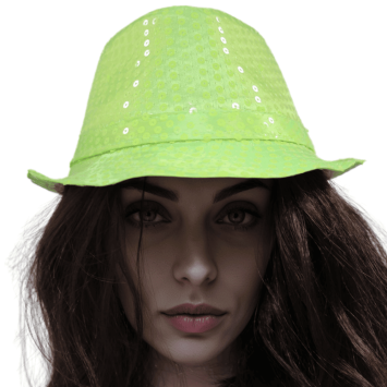 Chapeau Borsalino à sequins - Couleur au choix