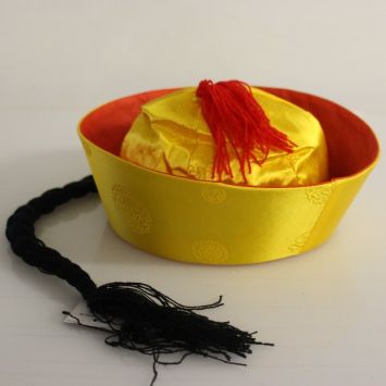 chapeau-chine-jaune-tresse | jourdefete.com