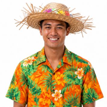 chapeau-paille-hawai-fleurs | jourdefete.com