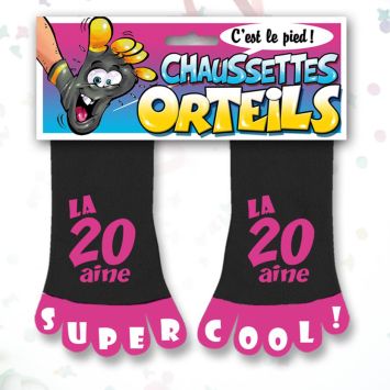 Chaussette à Orteil 20 Aine Rose