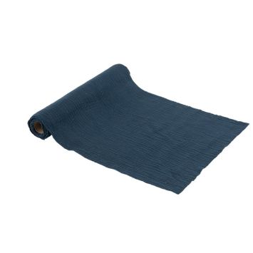 Chemin de table en gaze de coton - 30 cm x 3 m - Couleur au choix