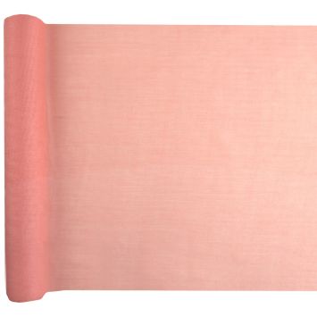 Chemin de table en mousseline - 36 cm x 5 m - Couleur au choix