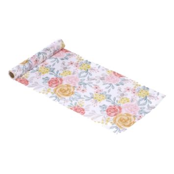 Optez pour ce magnifique chemin de table "Smooth Flowers" pour votre déco de table | jourdefete.com