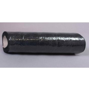 Chemin de Table Intissé 30 cm x 25 M - Noir - Vagues