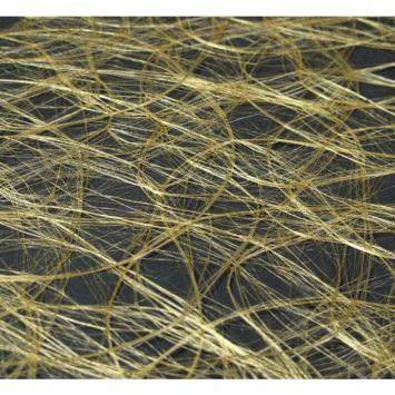 Chemin de Table Intissé 30 cm x 25 M - Or - Vagues