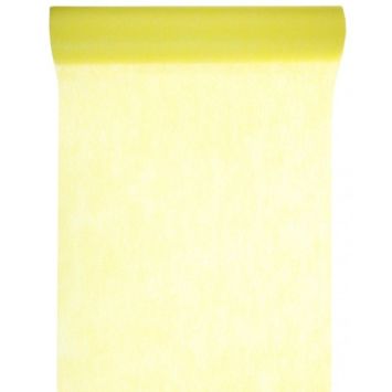 Chemin de Table Intissé Jaune - 30 cm x 10 m | jourdefete.com