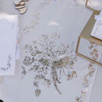 Chemin de table - 28 cm x 5 m - Collection Vintage