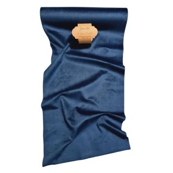 Chemin de table Velours - 28 cm x 3 m - Couleur au choix