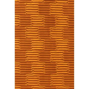 Chemin de table Leony Velours Plissé - 28 cm x 3 m - Mandarine