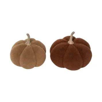 Posez cette magnifique citrouille en tissu sherpa sur votre table pour l'automne | jourdefete.com