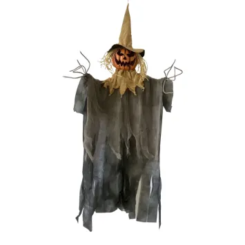 Un homme citrouille terrifiant à suspendre pour Halloween | jourdefete.com