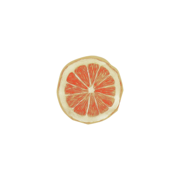 Serviettes cocktail agrume orange, lot de 20 | jourdefete.com