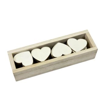 48 cœurs en bois naturel | jourdefete.com 