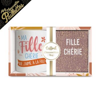 Un coffret composé d'un mug et d'une paire de chaussettes pour votre fille | jourdefete.com