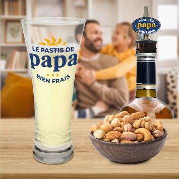 Coffret Pastis "Le pastis de Papa" - Collection Super Papa