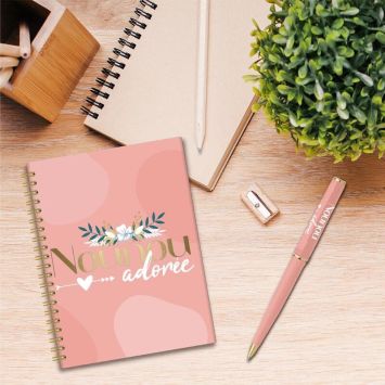 Coffret Carnet de Notes et Stylo - Nounou Adorée