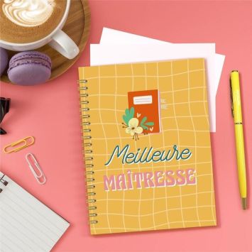 Coffret Carnet de Notes et Stylo - Maîtresse - Collection Merci pour cette année