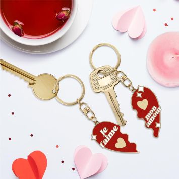Coffret Duo de porte-clés - Saint-Valentin - Collection Chéri Chérie