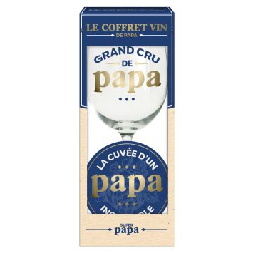  Coffret verre à vin La Cuvée de Papa fête des pères | jourdefete.com