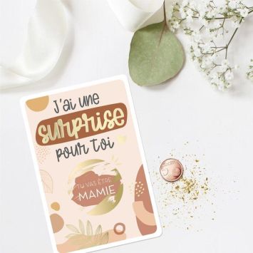 Carte à gratter Annonce - Tu vas être Mamie - Collection Annonce de Grossesse
