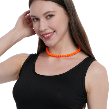 Collier de perles fluo - Couleur au choix