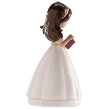 Figurine de Communion - Fille avec Bible